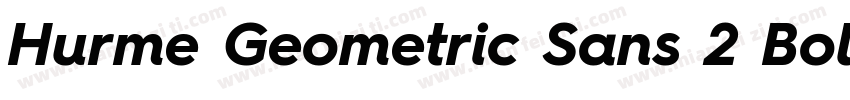 Hurme Geometric Sans 2 Bold字体转换